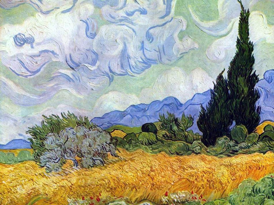 Wheat Field with Cypresses, Van Gogh