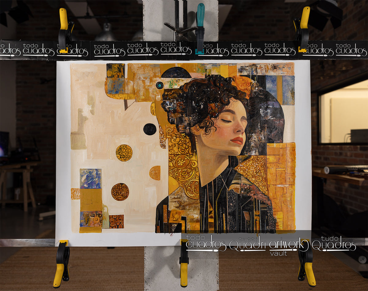 Golden portrait, Klimt style