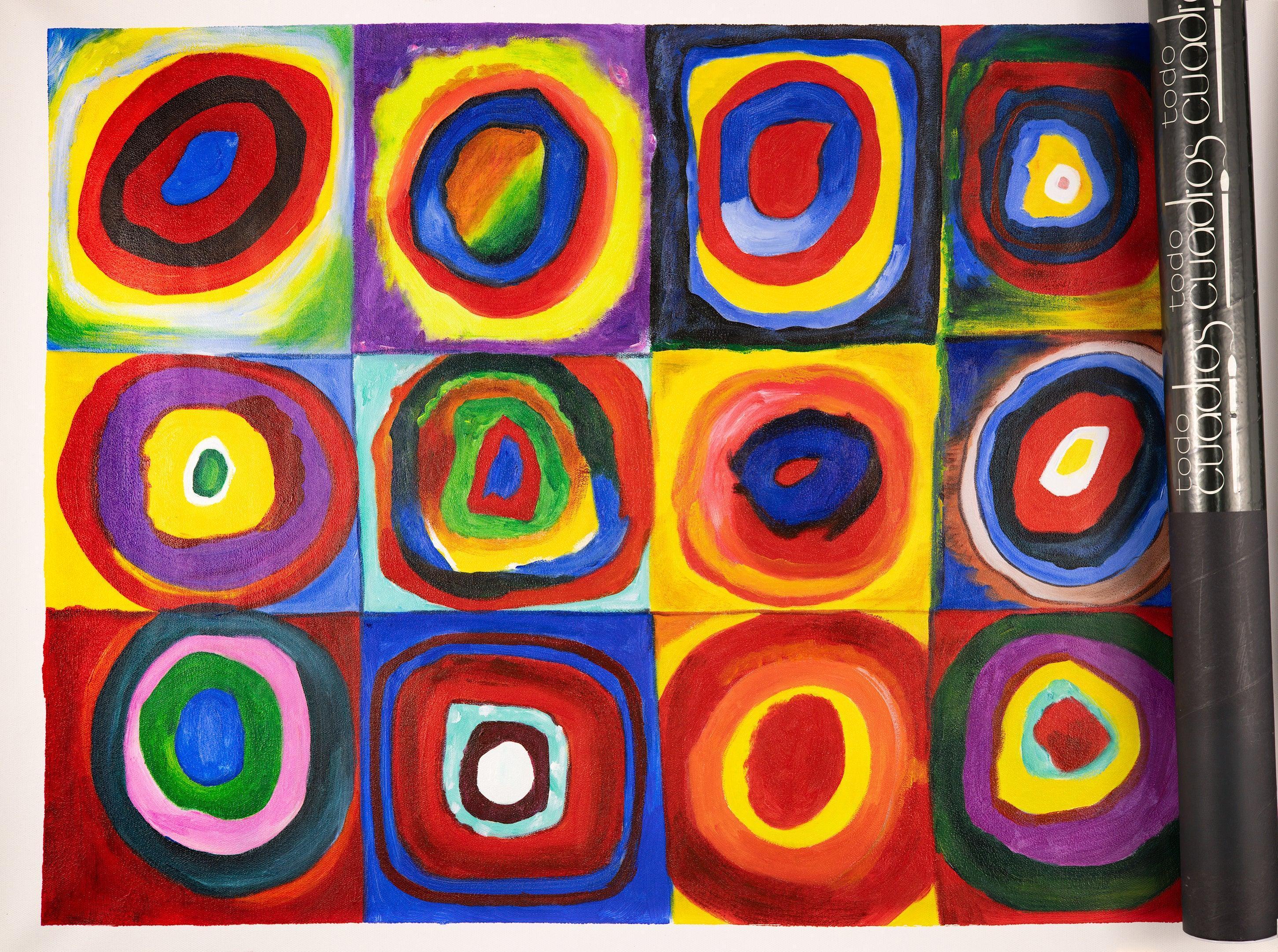 Color Study, Squares with Concentric Circles, Kandinsky