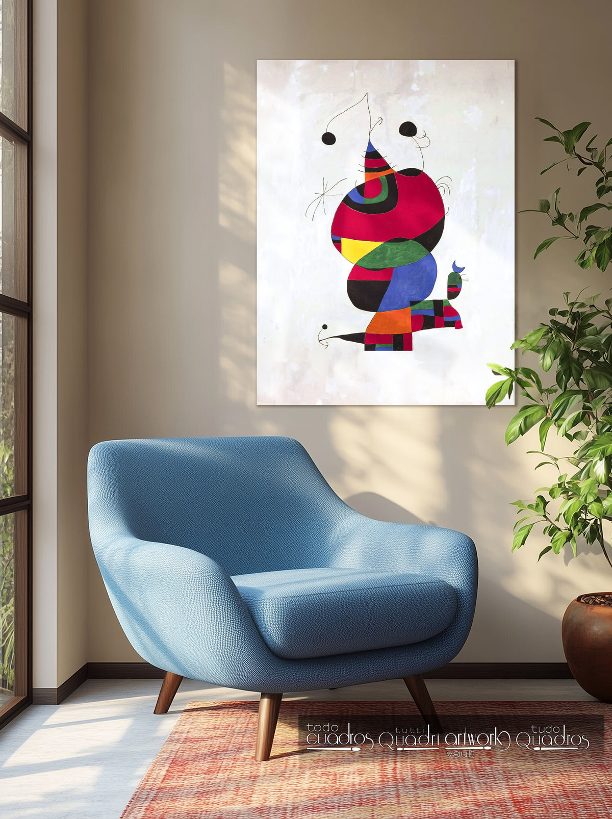 Woman, Bird and Star (Homage to Pablo Picasso), Miró