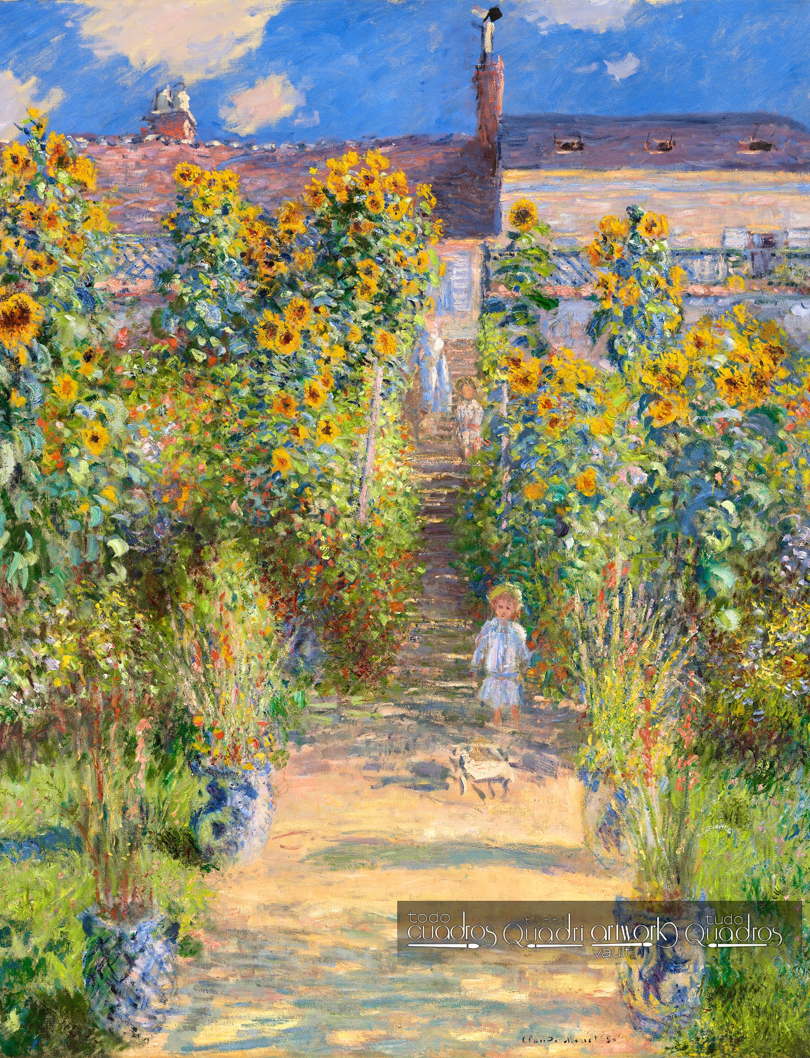 The Artist's Garden at Vétheuil, Monet