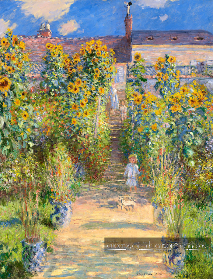 The Artist's Garden at Vétheuil, Monet