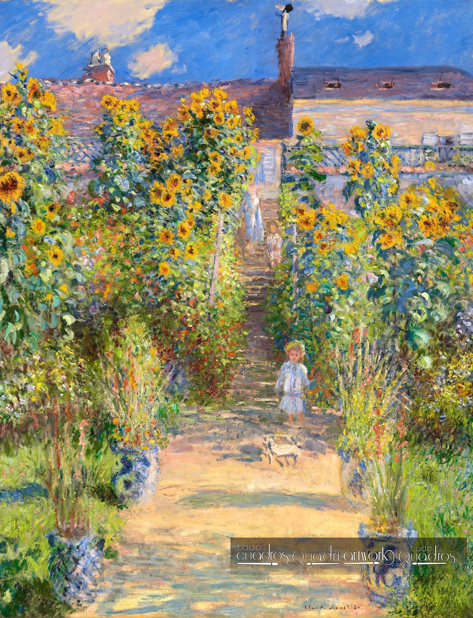 The Artist's Garden at Vétheuil, Monet