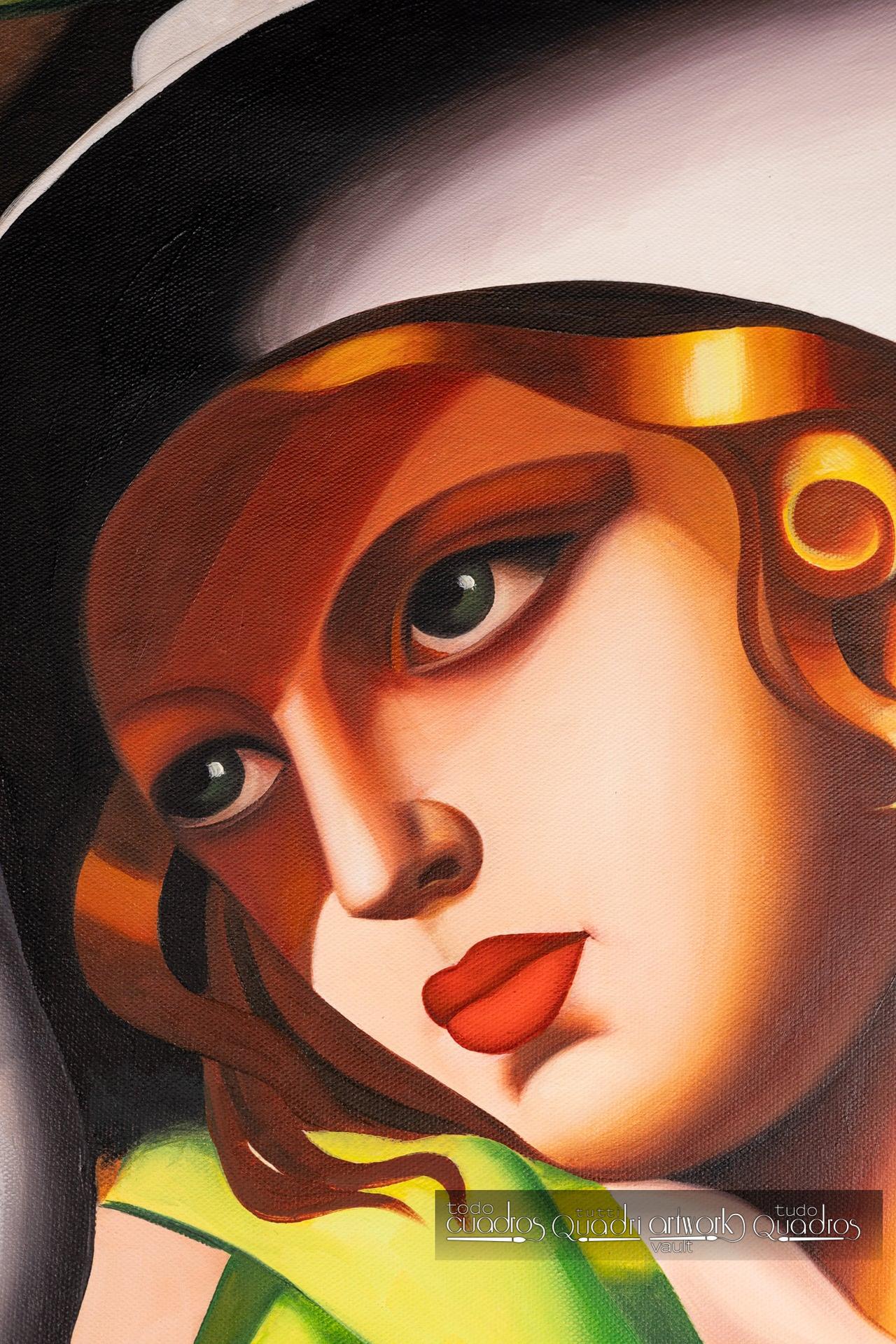 Young Lady with Gloves, Lempicka