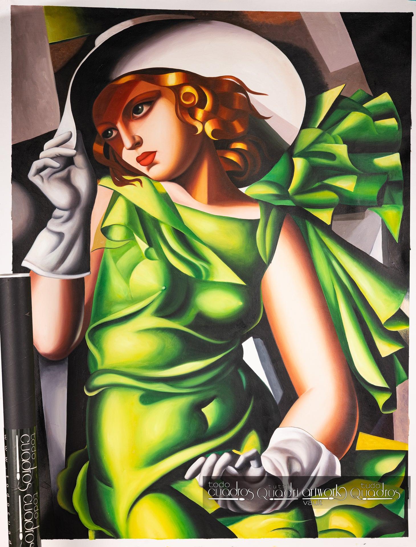 Young Lady with Gloves, Lempicka