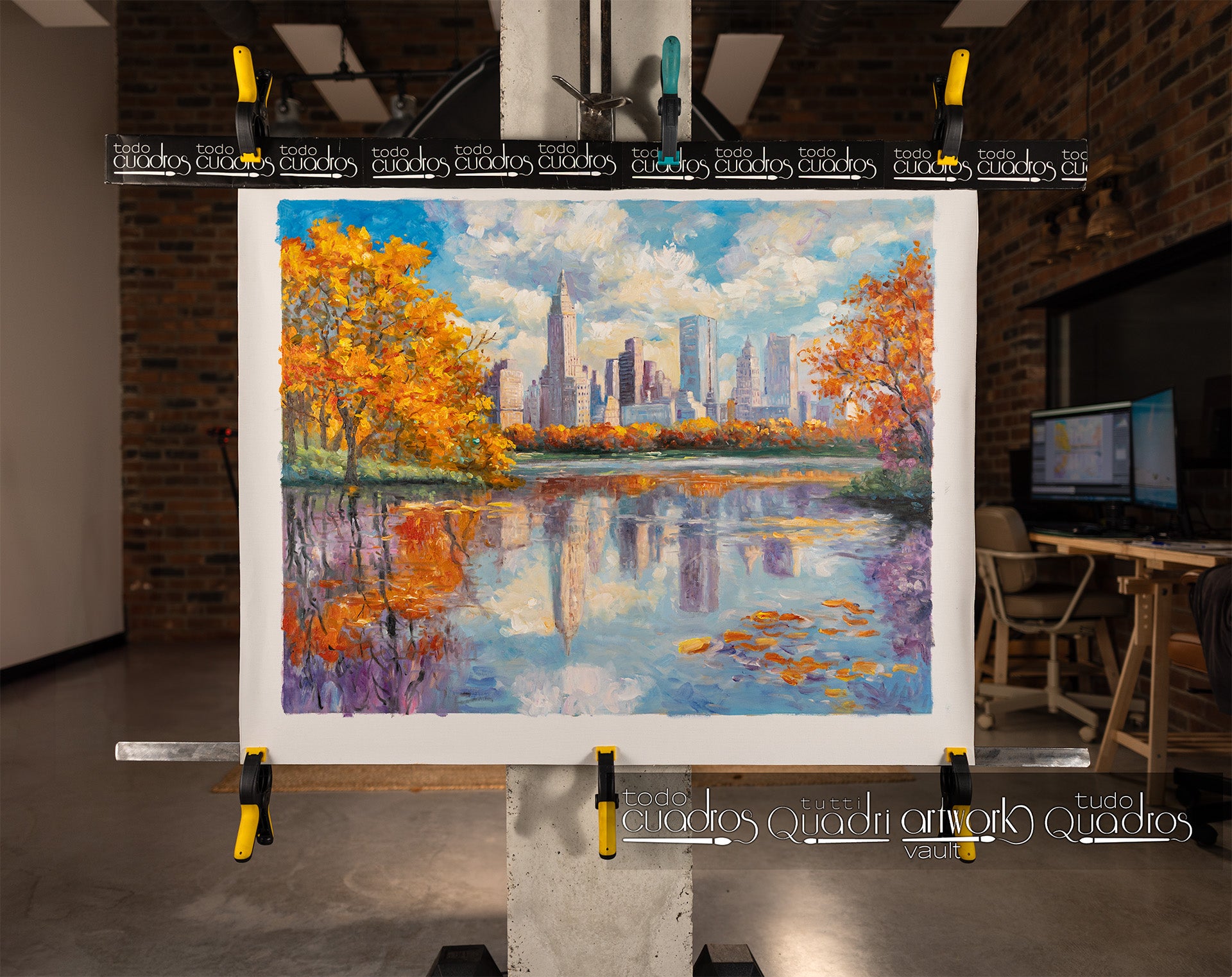 Autumn Mirrors in New York, Monet style