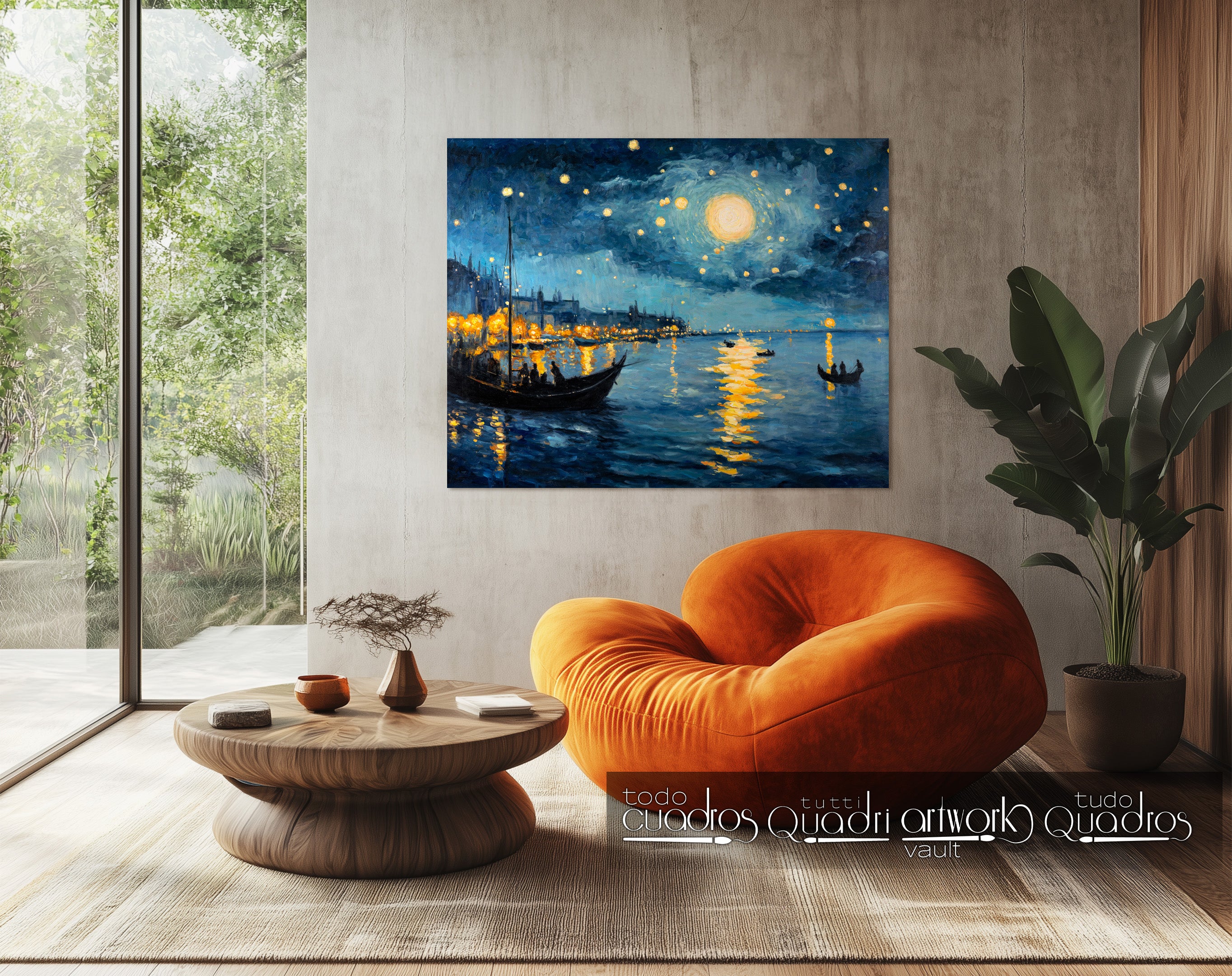 Impressions of a Bright Night, Monet Style