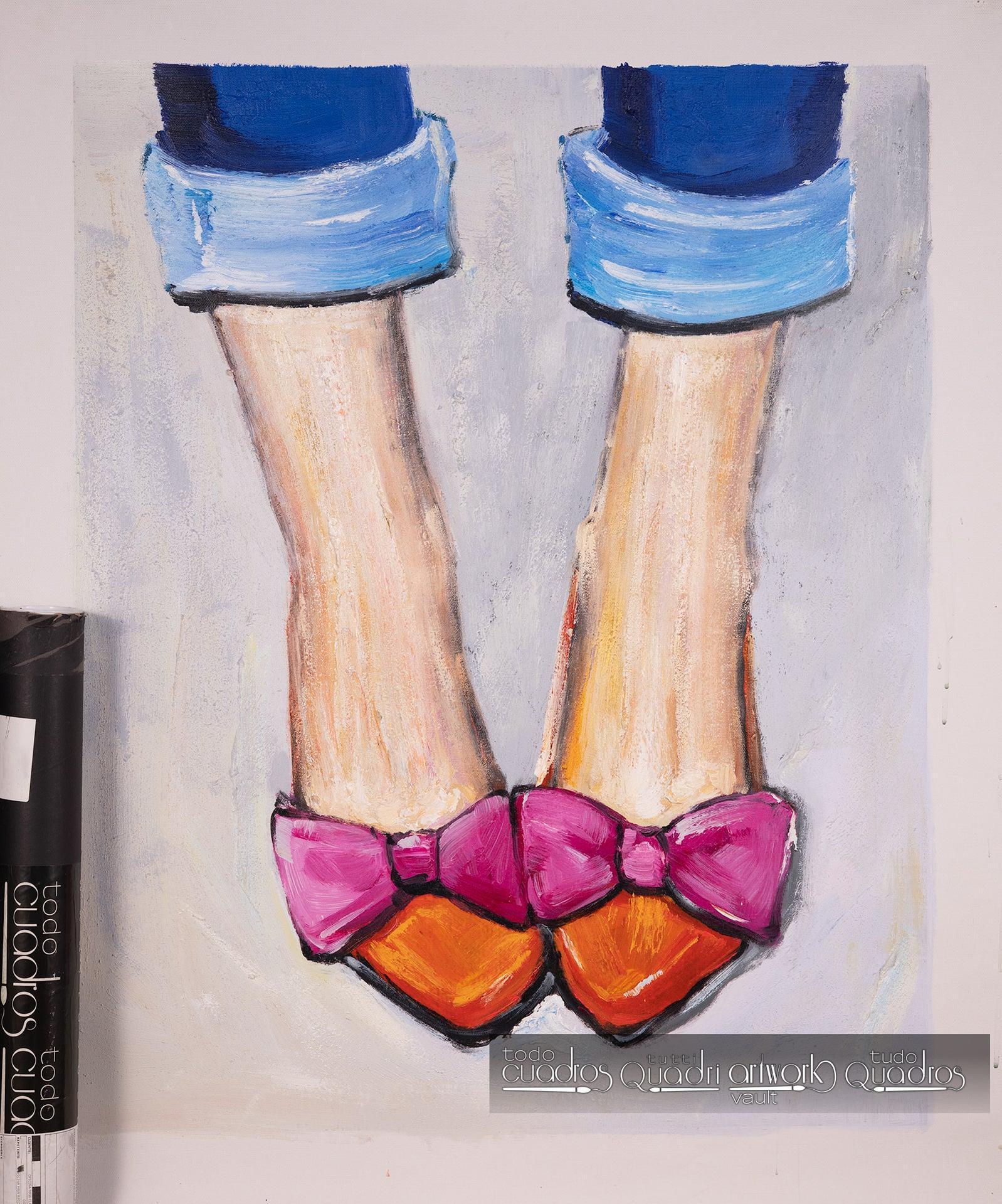 Chic little shoes, oil