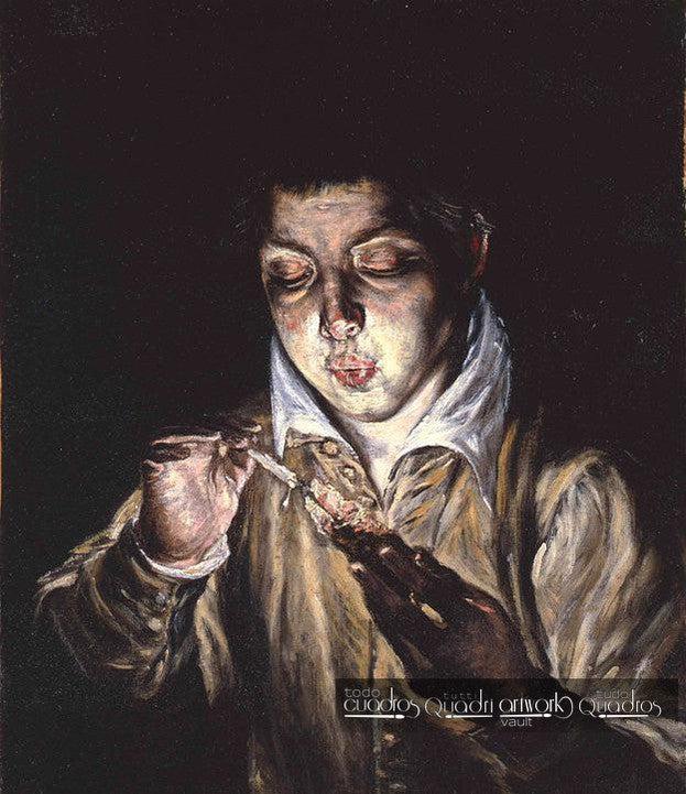 Boy Blowing an Ember, El Greco