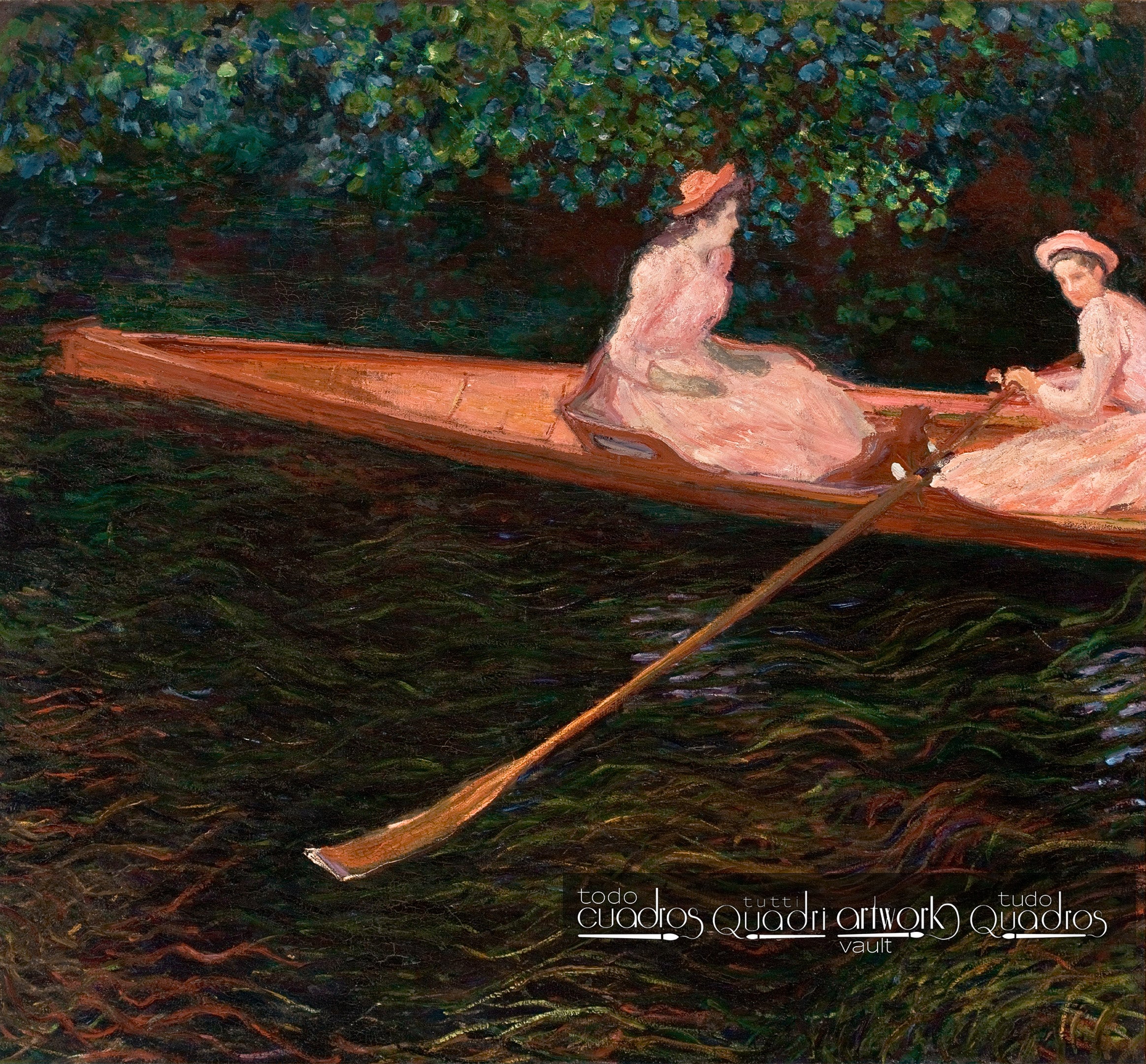 Boating on the River Epte, Monet
