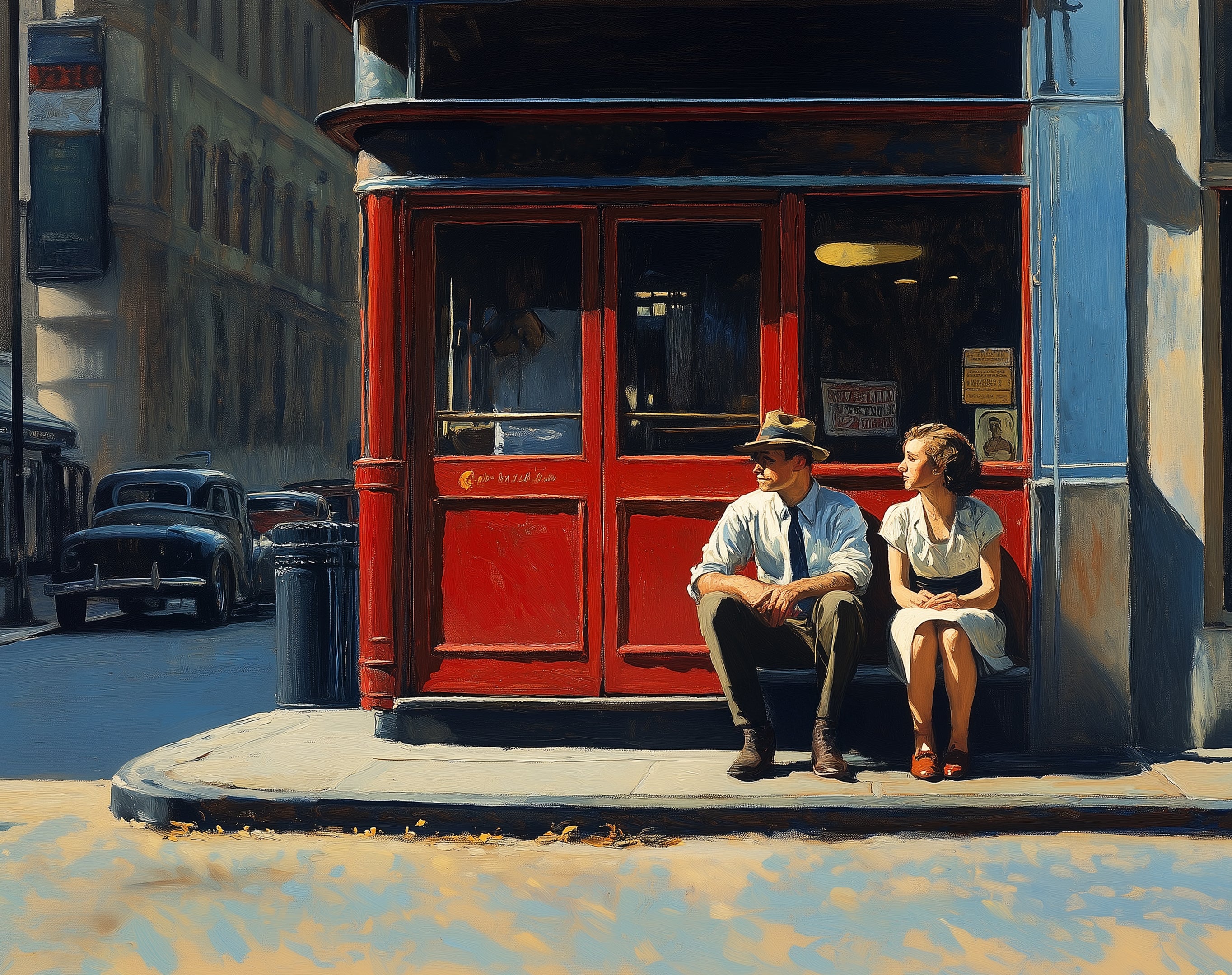 The Shared Waiting, Hopper Style