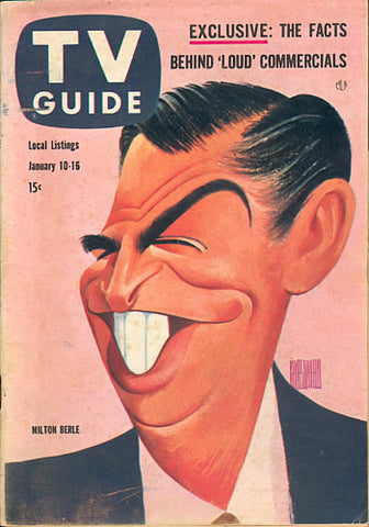 Caricature of the American actor Berle.