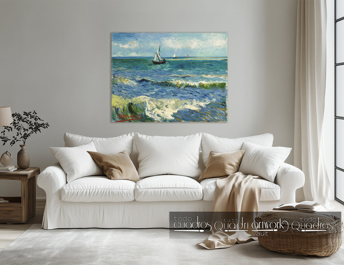 Seascape at Les Saintes-Maries-de-la-Mer, Van Gogh