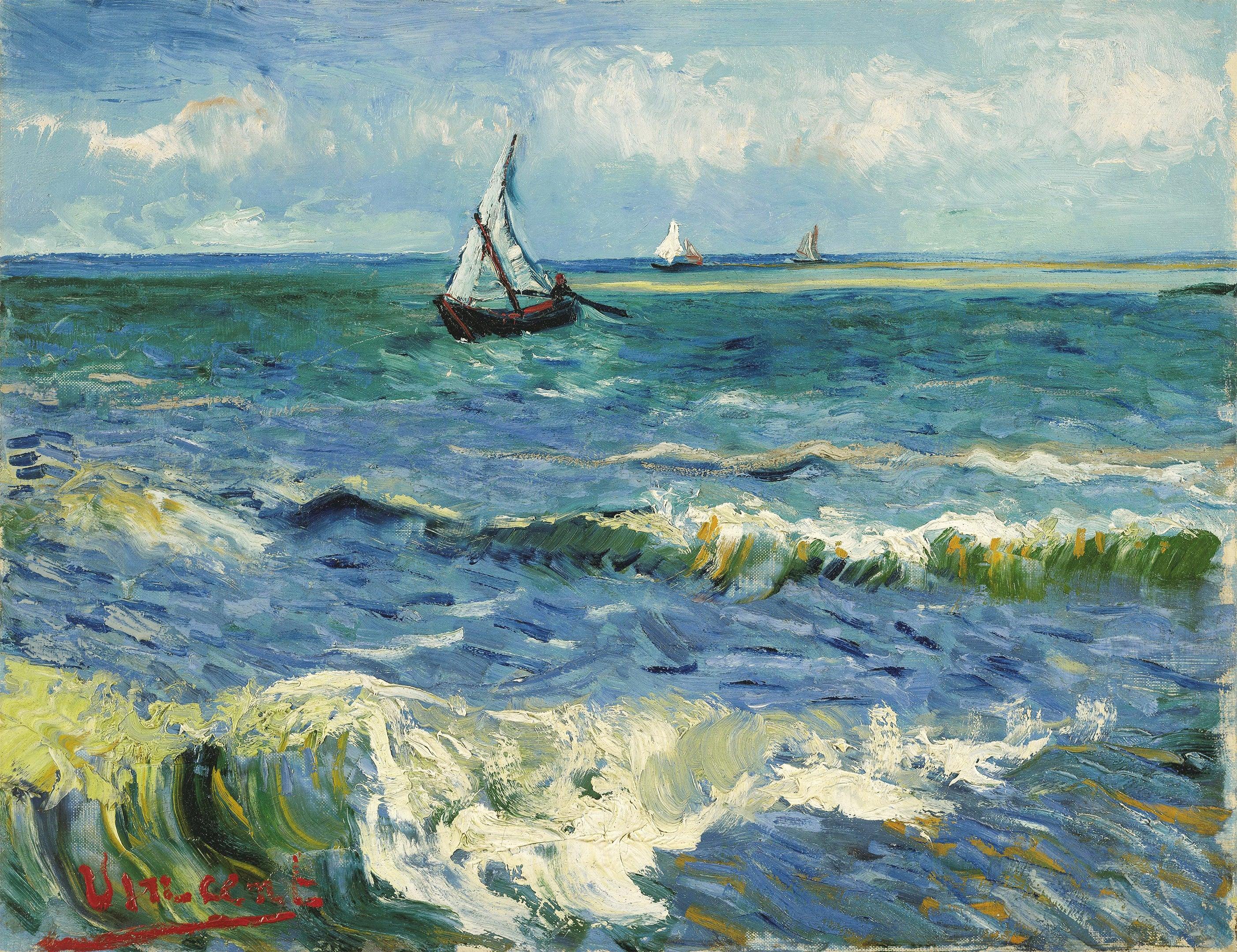 Seascape at Les Saintes-Maries-de-la-Mer, Van Gogh