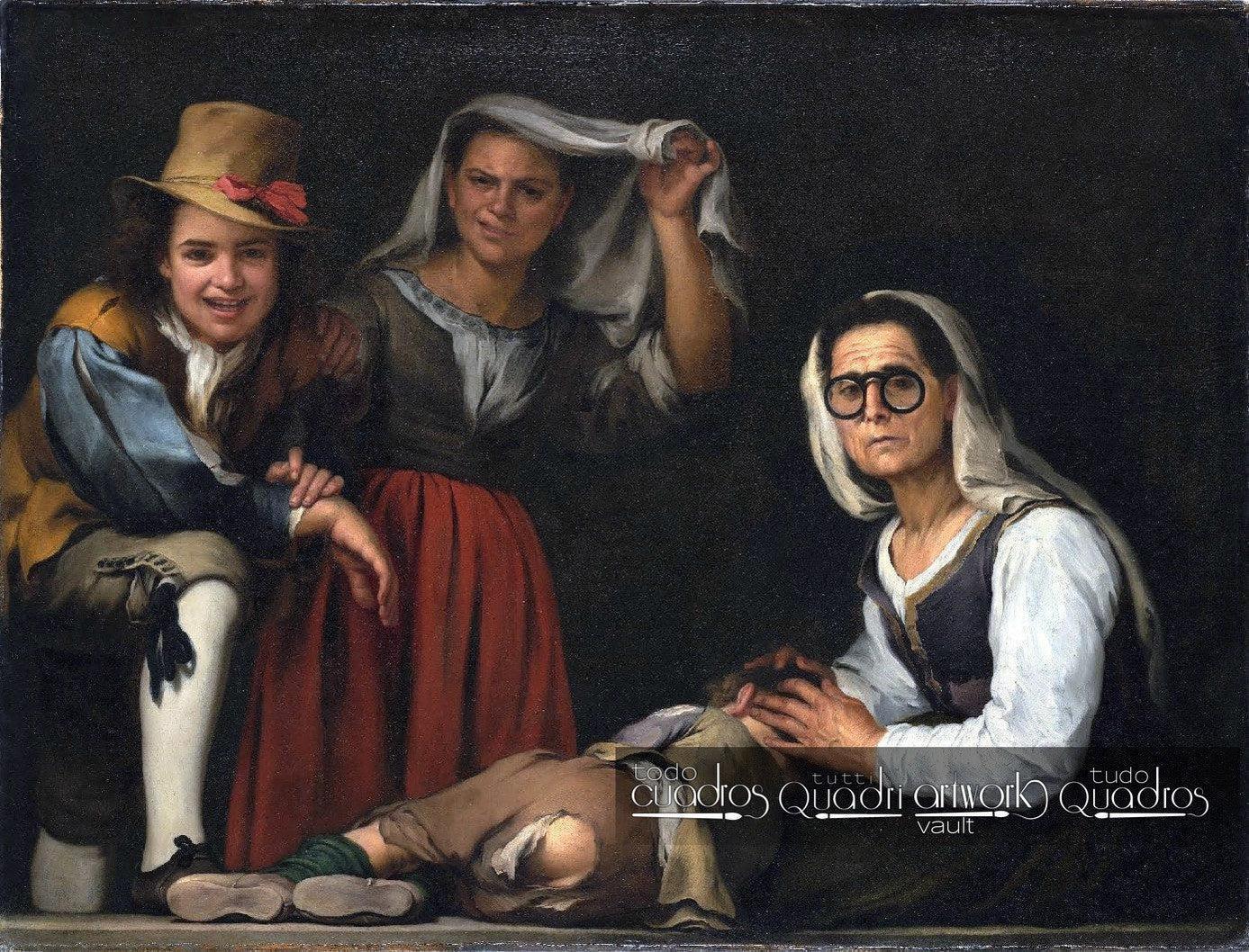 Four Figures on a Step, Murillo