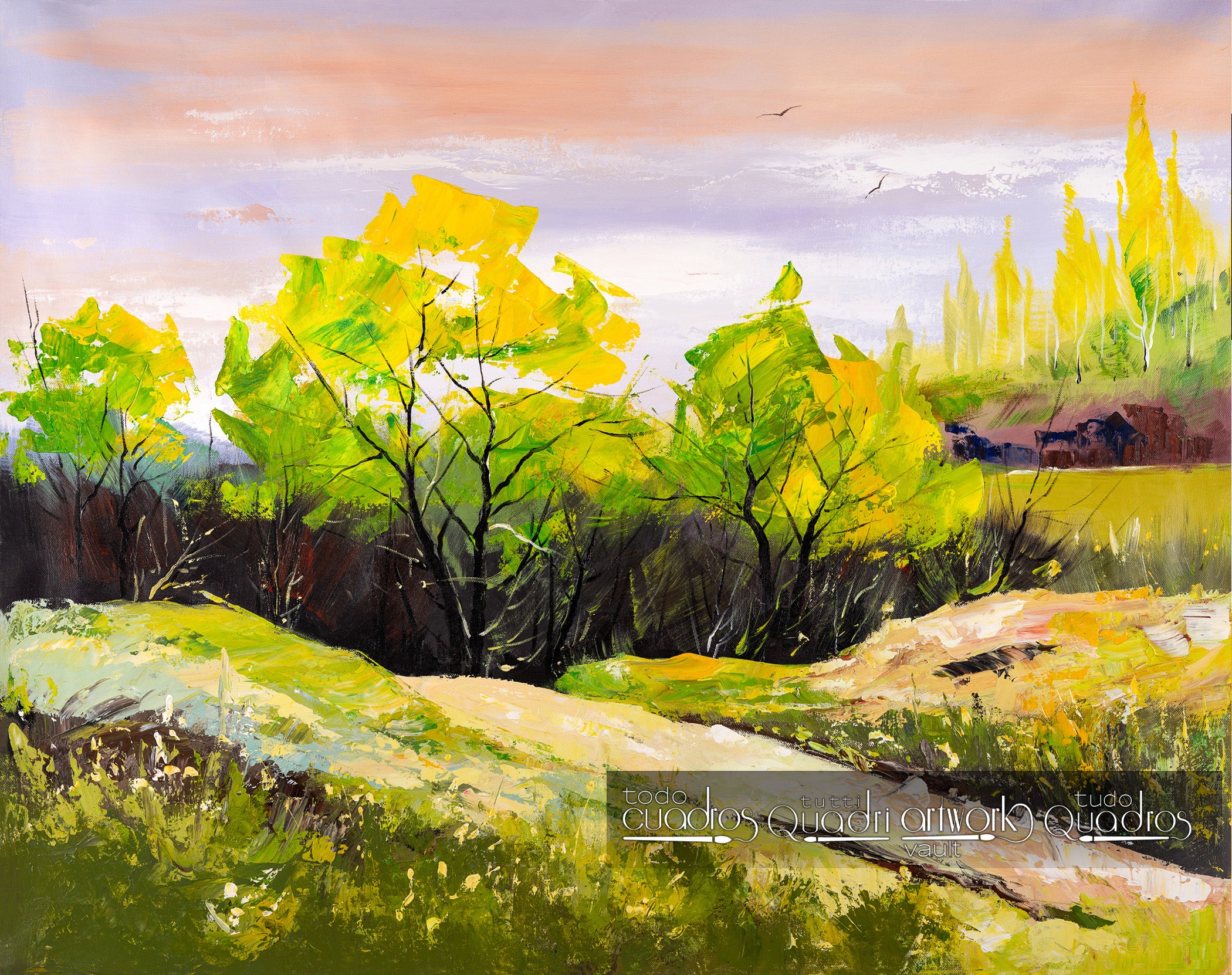 Trees of the Mount, Landscape Oil