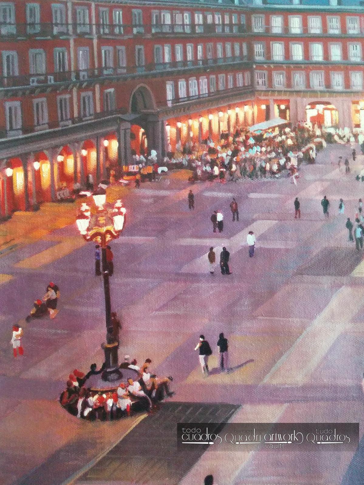 The Plaza Mayor of Madrid, Sunset