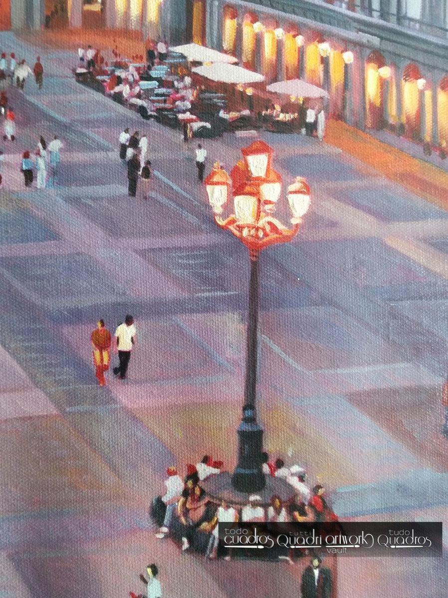 The Plaza Mayor of Madrid, Sunset