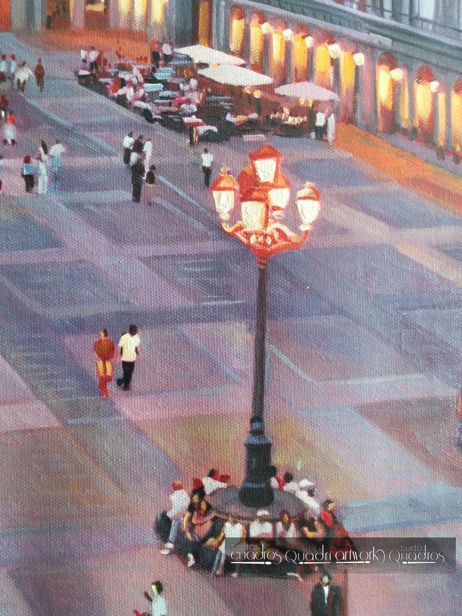 The Plaza Mayor of Madrid, Sunset