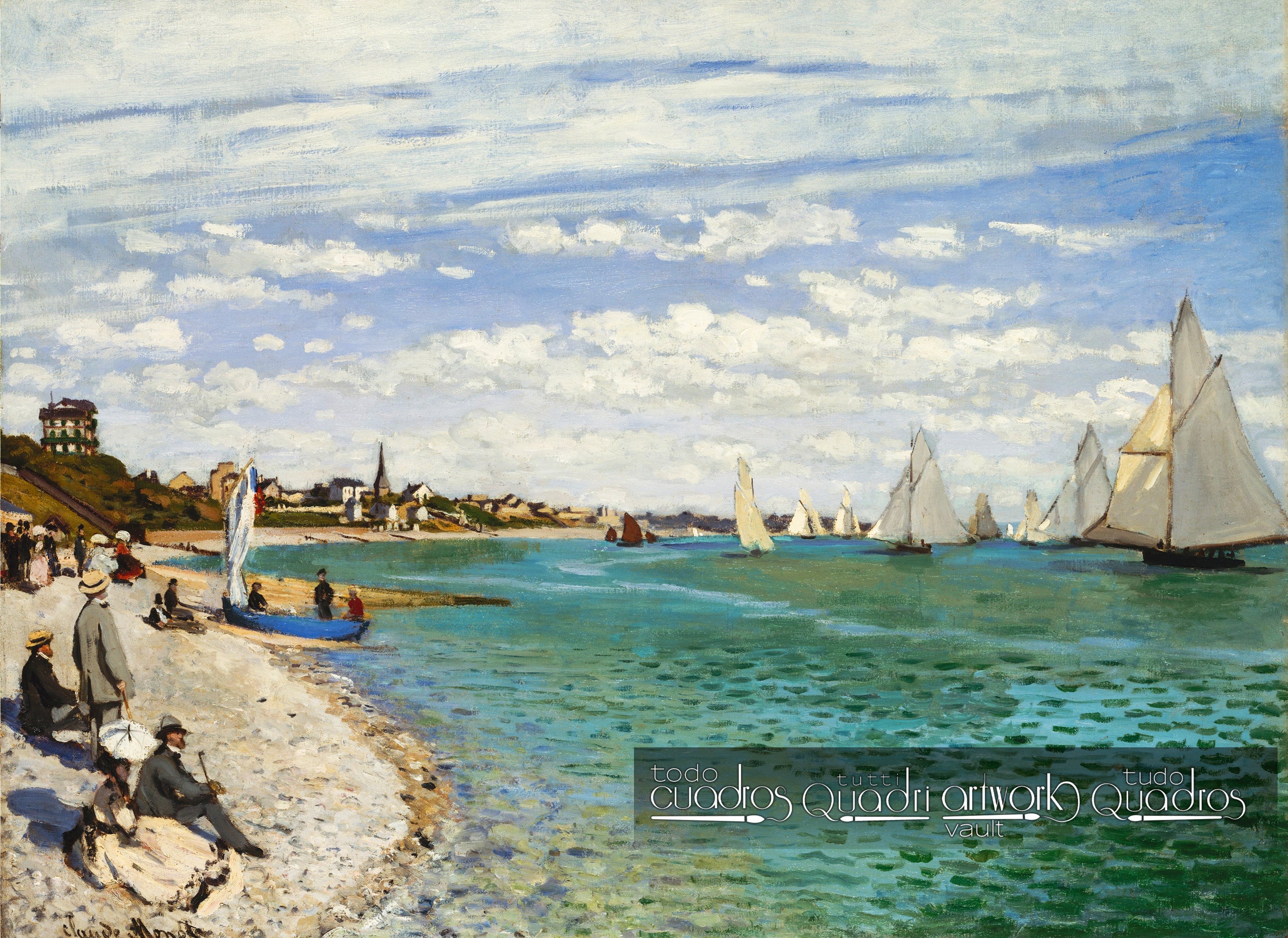 Regatta at Sainte-Adresse, Monet
