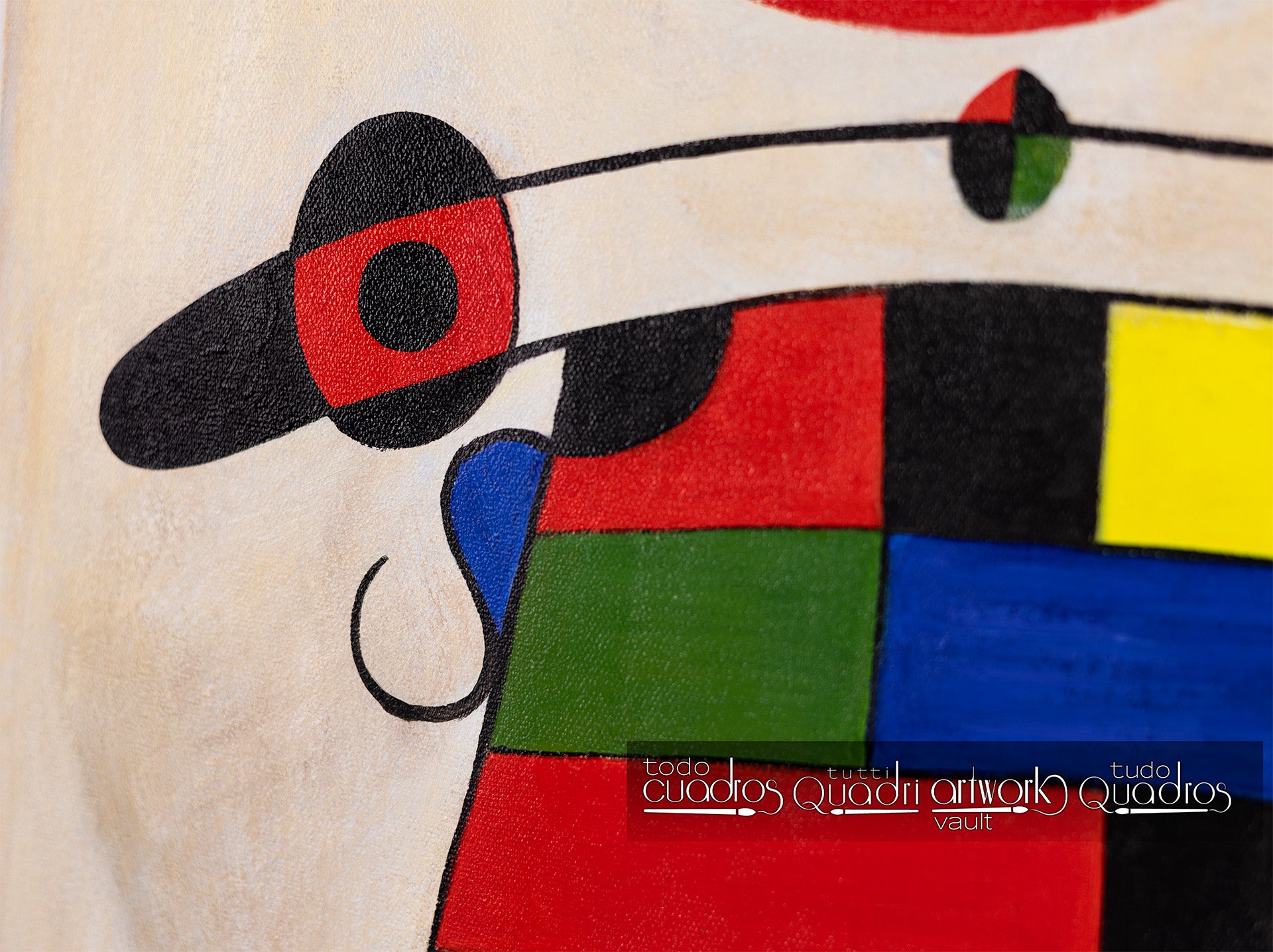 Painting The Smile of the Flamboyant Wings, Miró reproduction.