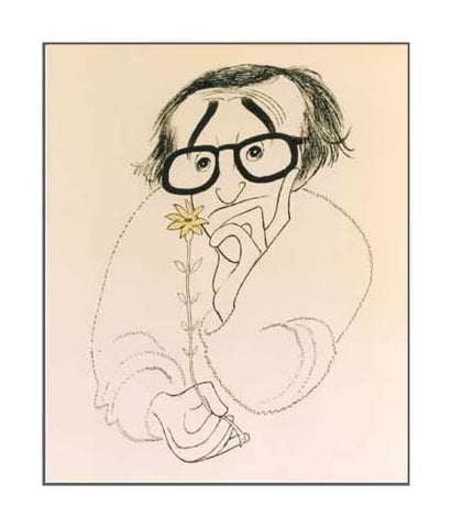 Caricature of the famous filmmaker.