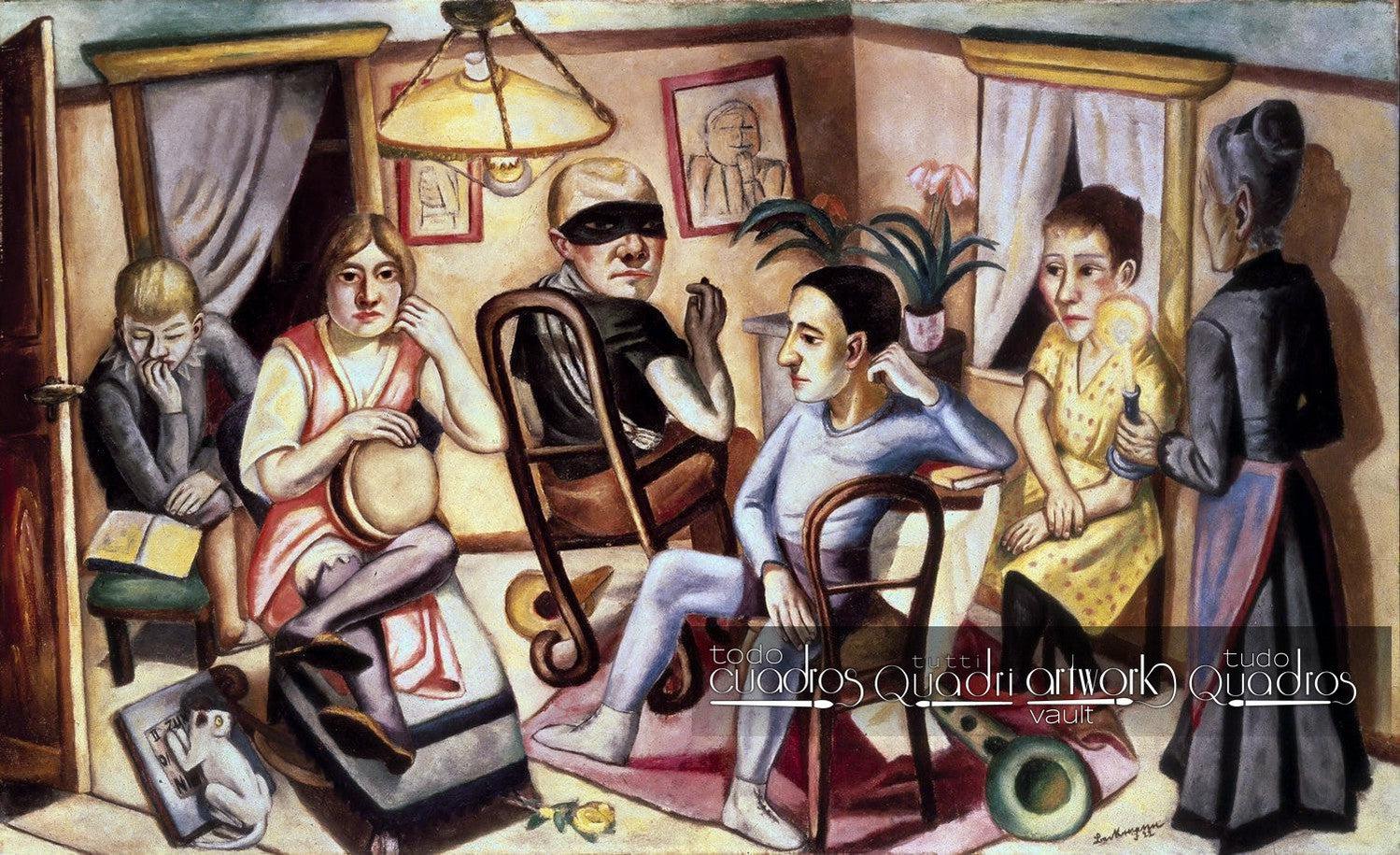 Before the Masked Ball, Max Beckmann