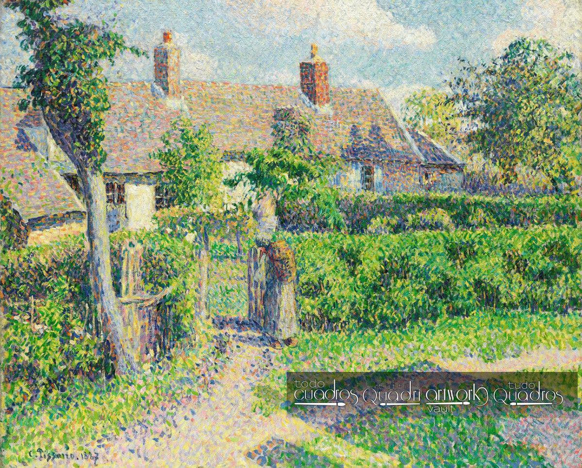 Peasants' houses, Eragny. Pissarro