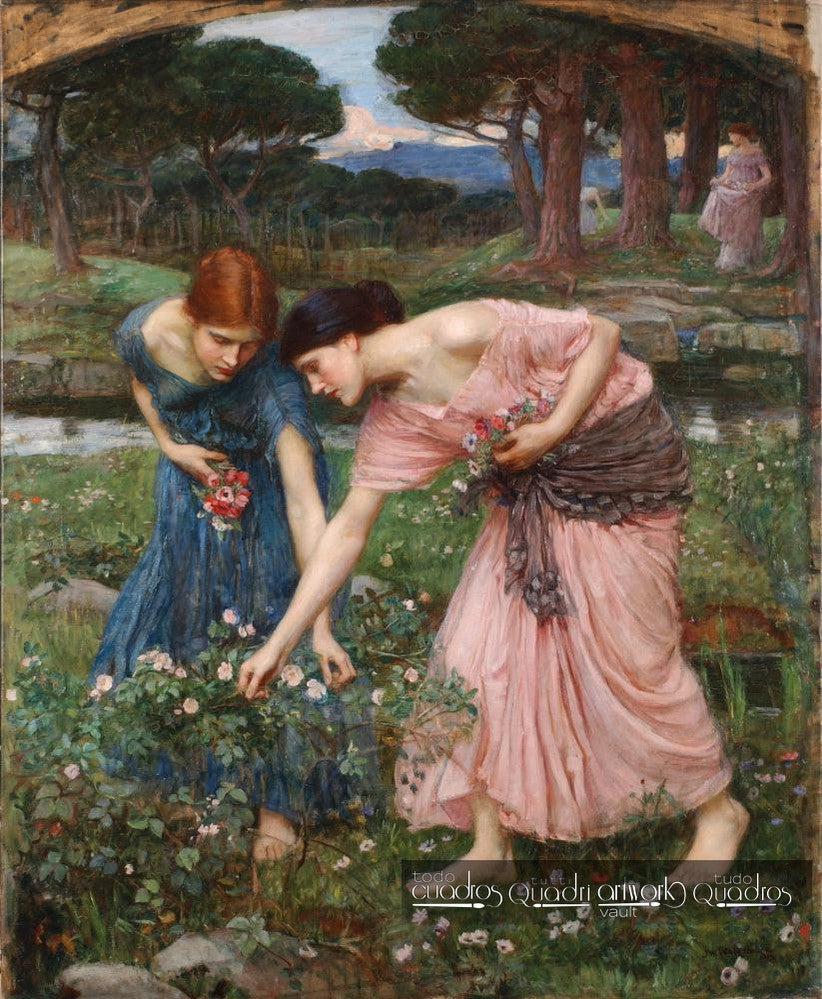 Gather Ye Rosebuds While Ye May, J. W. Waterhouse