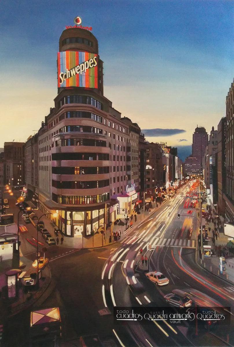 Madrid's Gran Vía by Night