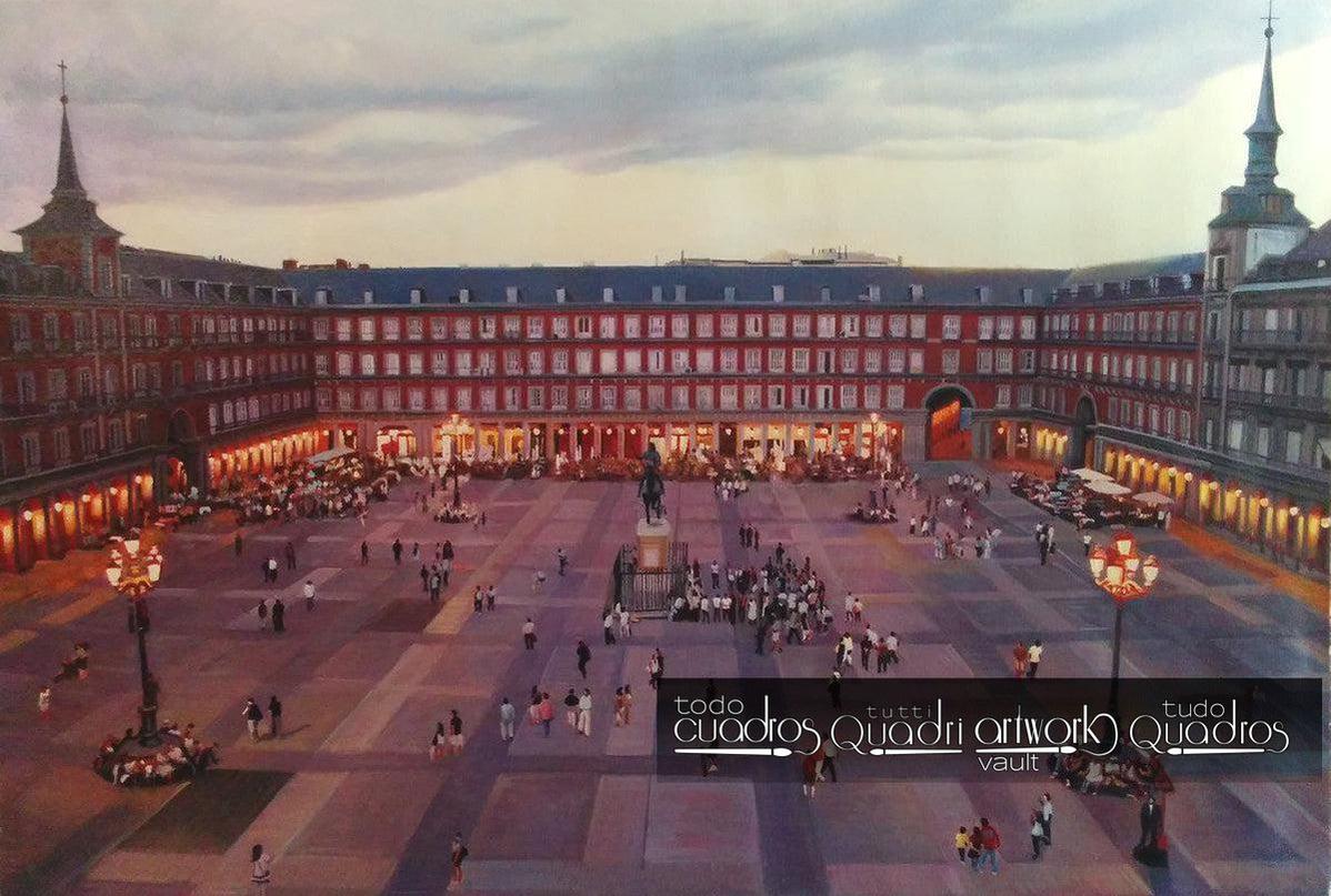 The Plaza Mayor of Madrid, Sunset