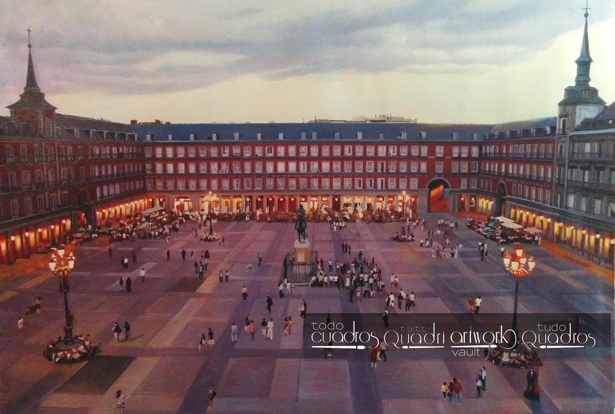 The Plaza Mayor of Madrid, Sunset