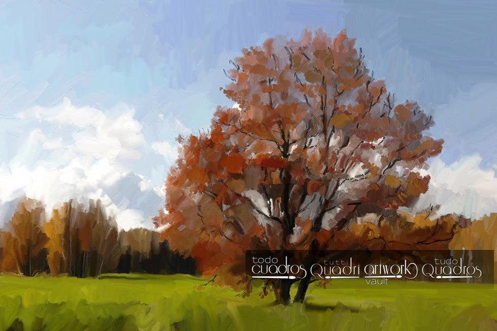 Sfumato Tree, Landscape Oil