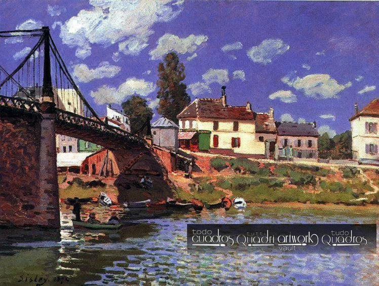 The Bridge at Villeneuve-la-Garenne, Sisley