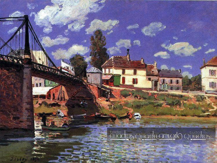 The Bridge at Villeneuve-la-Garenne, Sisley