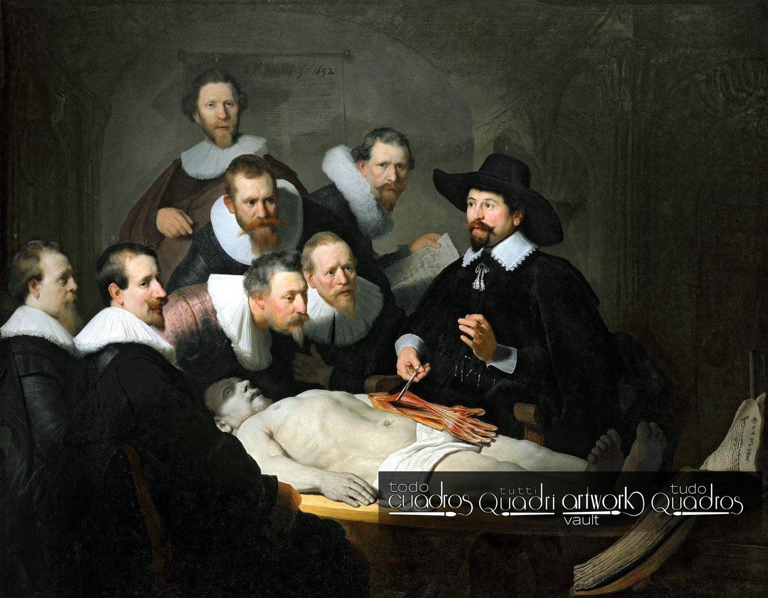 The Anatomy Lesson of Dr Nicolaes Tulp, Rembrandt